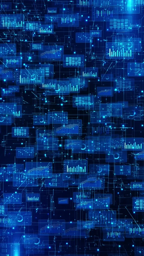 Big Data Flow Visualization Abstract Technology Network Scene Complex data flow Stock Footage 341907305