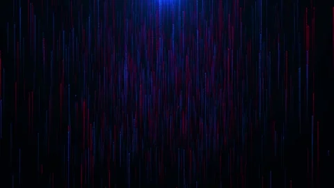 Big Data futuristic, hi tech technology digital code rain in a matrix inspired Stock Footage 293669186