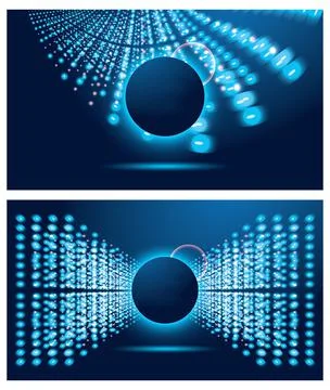 Big Data Futuristic Science Background ??? with Copy Space. Illustrazione stock