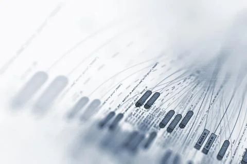 Big data futuristic visualization abstract illustration Stockfoto's