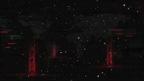 Big Data Glitch-1 Video stock 169994762