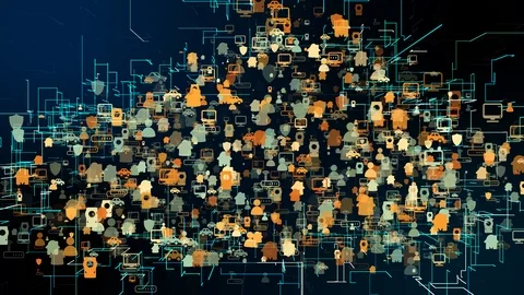 Big data global cloud computing internet of things IOT AI network technology Stock Footage 108694871