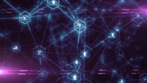 Big data global cloud computing internet of things IOT AI network technology Stock Footage 150028360