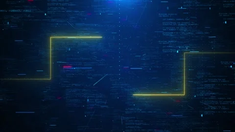 Big data global cloud computing internet of things IOT AI network, Code Big Data 스톡 동영상 312187814