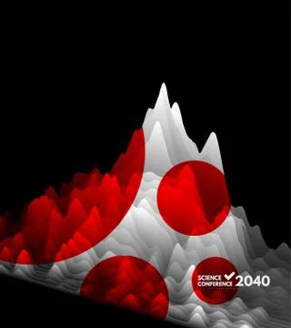 Big data graph visualization. Dynamic effect. Cover design template. Stock Illustration