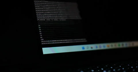 Big Data Hack on Dark Web Stock Footage 169510694