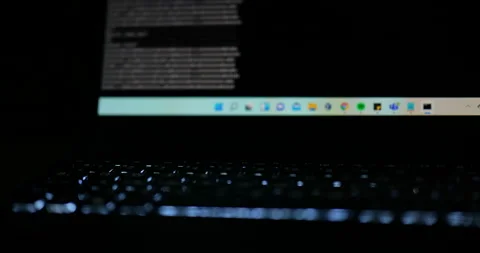 Big Data Hack on Dark Web Stock Footage 169511293