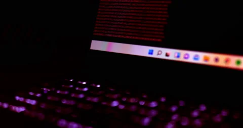Big Data Hack on Dark Web Stock Footage 169511637
