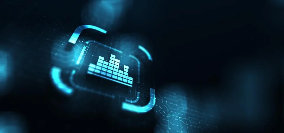 Big Data: Harnessing Large-Scale Data for Business Insights. Illustrazione stock