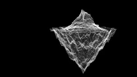 Big data, a huge cliff of dots Illustrazione stock