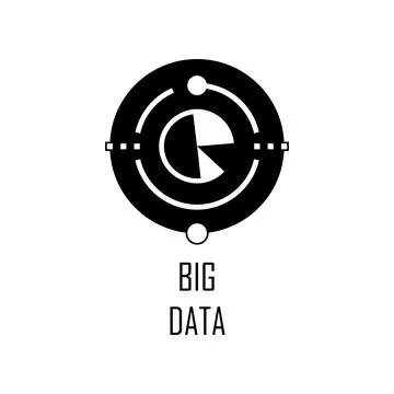 Big data icon. Element of Web Development for mobile concept and web apps Illustrazione stock