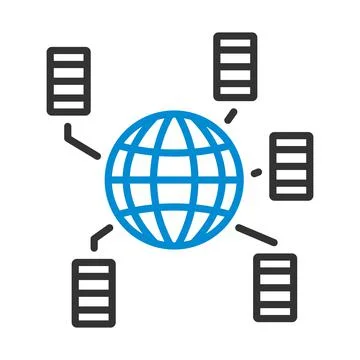Big Data Icon Stock Illustration