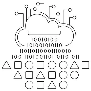 Big Data icon Stock Illustration