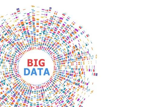 Big data infographic. DNA Test, Barcoding, Genom Map Architecture. Illustrazione stock