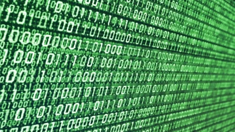 Big data information flow binary number Stock Footage 171490713