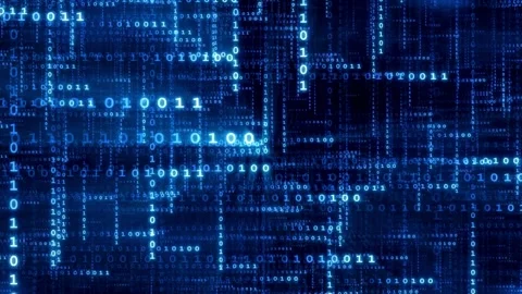 Big Data Information Flow Motion Design. Animated digital data numbers. Stock Footage 334027195