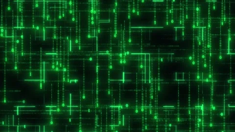 Big data information flow technology grid background Stock Footage 316529493