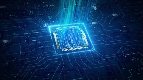 Big data information storage chip Stock Footage 167984254