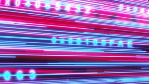 Big data infromation technology for business future.Illustration loop seamles Stock Footage 131789501