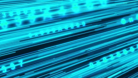 Big data infromation technology for business future.Illustration loop seamles 스톡 동영상 131789632