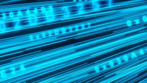 Big data infromation technology for business future.Illustration loop seamles Illustrazione stock