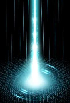 Big data, internet technology or network stream Stock Illustration