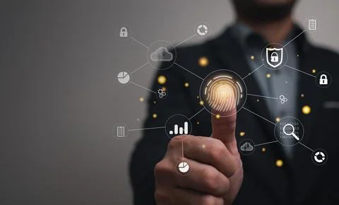 Big data, internet of thing and security banking or security data on intern.. 스톡 사진