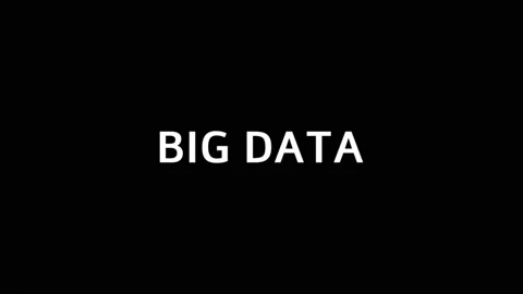 BIG DATA - Intro. Digital technology concept. Pop-up text screen saver with text Stock Footage 165505066