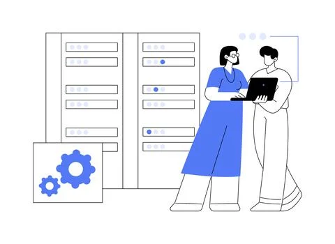 Big data isolated cartoon vector illustrations. 스톡 일러스트