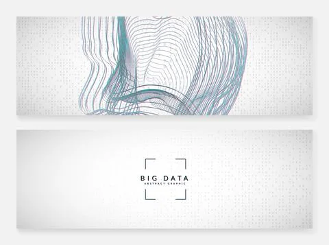 Big data learning. Digital technology abstract Stock Illustration