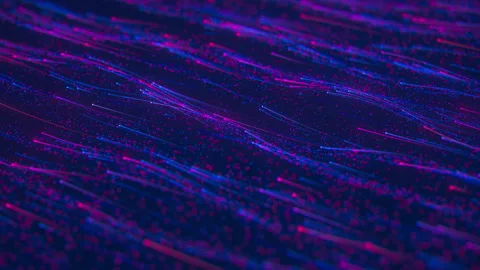 Big data light speed flow. Abstract digital data stream of quantum computing Stock Footage 306237041