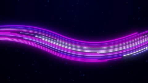 Big Data Light Speed Flow, Abstract Digital Data Stream Stock Footage 336833492