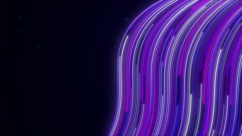 Big Data Light Speed Flow, Abstract Digital Data Stream Stock Footage 336833552