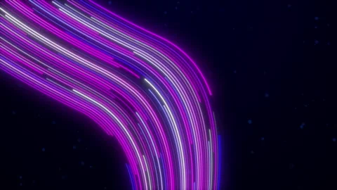 Big Data Light Speed Flow, Abstract Digital Data Stream Stock Footage 336833595