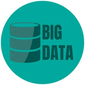 Big data machine algorithms minimalistic design. Science background illustrat Stock Illustration