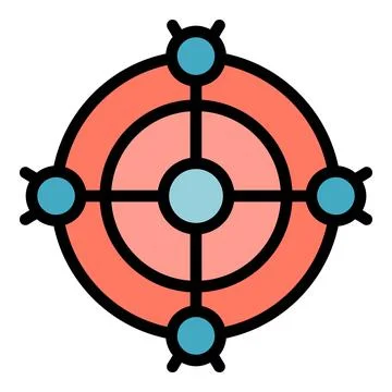 Big data management icon vector flat 스톡 일러스트