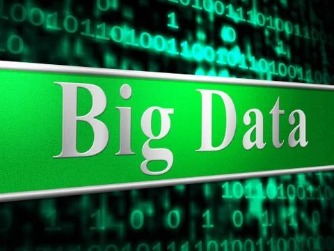 Big data meaning world wide web and website Stock Illustration