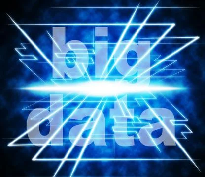 Big data meaning world wide web and website Stock Illustration