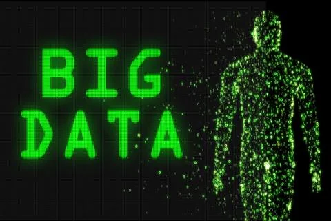 Big data modern computing concept Stock Illustration
