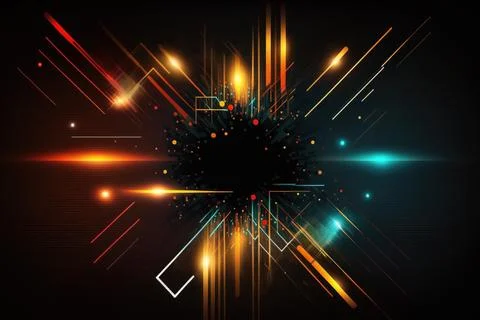 Big data network abstract 3D background. Infographics colorful design. Data.. Stock Illustration