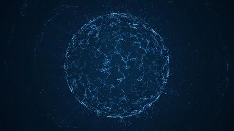 Big data network and IOT concept. Stock-Illustration