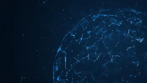 Big data network and IOT concept. Stock-Illustration