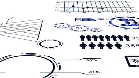 Big data network animation analyzing consumers  Stock-Footage 86873827