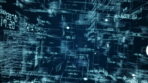 Big Data Network Architecture Machine Learning Analytics Algorithms Stock Footage 286107043