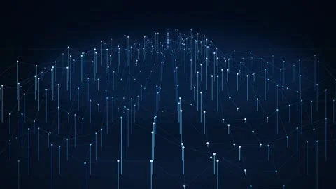 Big Data Network Connection Dots Lines 3D Background 스톡 동영상 344056863