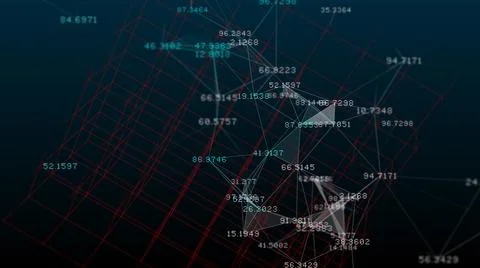 Big data network connection information technology Cloud computing  Stock Illustration