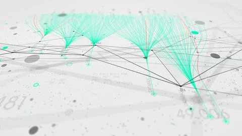 Big data network connection plexus digital futuristic technology, visualiza.. 스톡 일러스트