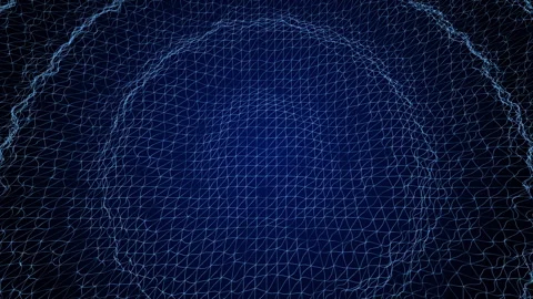Big Data Network Connections Server, Futuristic Digital Particles Cyberspace Stock Footage 339844923