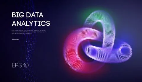 Big data network information background. Internet analytics and computer Stock Illustration