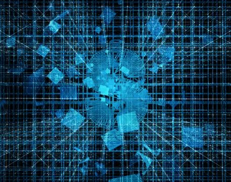 Big Data Network Structure and US Dollar, Data Finance Technology イラスト素材